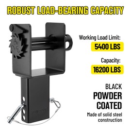 Venussar 2025 Upgrade Trailer Stake Pocket Winch, Pack of 2 Heavy Duty Stake Pocket Winch 16200 LBS Capacity and 5400 LBS Load Limit for Flatbed Trailer Trucks Winches