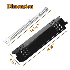 463340516 Grill Replacement Parts for Charbroil Gas2coal Grill Parts 3 Burner G432-0078-W1 463370516 463370519 Char Broil Gas 2 Coal Hybrid 463341918 463370518 G421-0500-W1 Heat Shield Burner