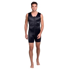 LIPOELASTIC MGmm Comfort Male Post Operative Sleeveless Body Suit (Black, L)