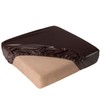 vctops 100% Waterproof Pu Leather Couch Cushion Covers Luxury Stretch