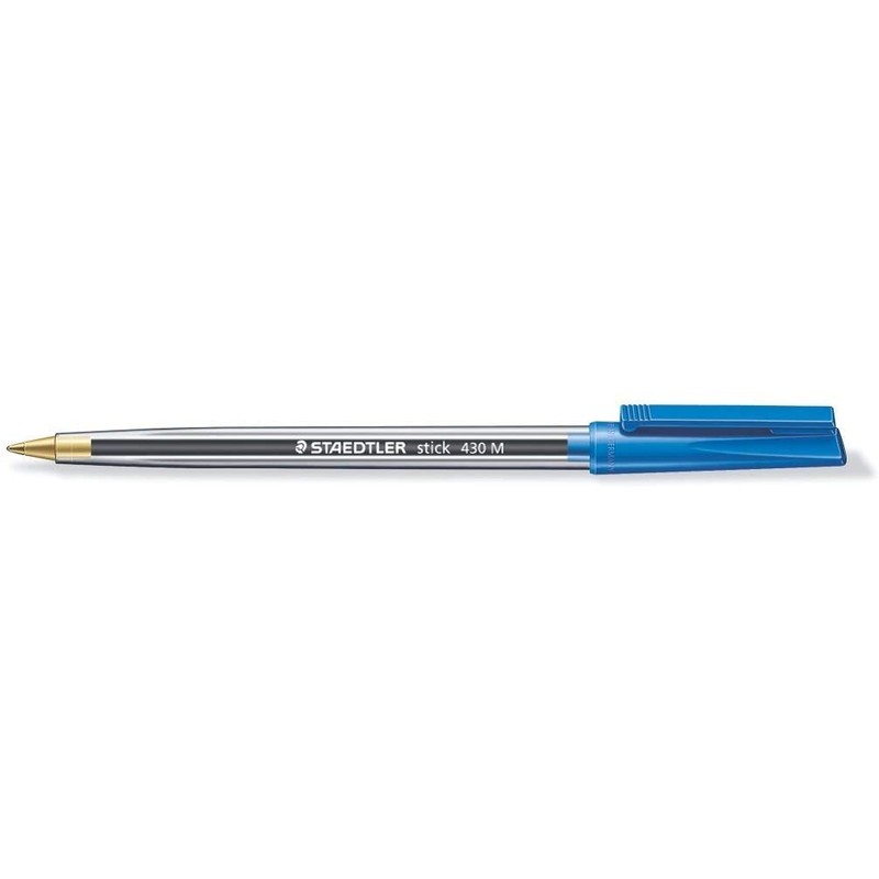 STAEDTLER Stick 430M Ballpoint Pen Medium Mixed Colours x 10
