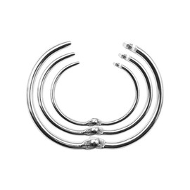 Ieron 30 Pieces Metal Book Rings in 3 Different Sizes, Book Rings for Loose Leaf Folders, for Index Cards, Keychains, Notebooks, Reports, Loose Leaf Paper, Photo Albums