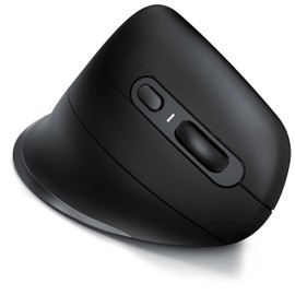 CSL - kabellose Maus Vertikal Funk 2.4 GHz - Neues Modell - USB Vertical Mouse – ergonomisches Design - Vorbeugung gegen Mausarm - Wireless Funkmaus 2,4 GHz mit 1000-2400 DPI - PC und MAC