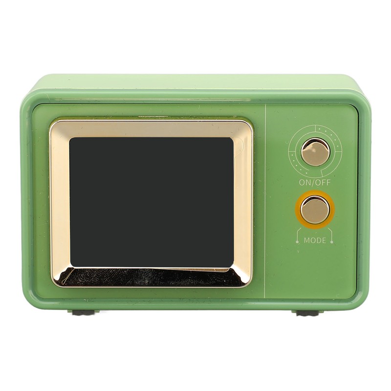 Retro Speaker TV Shaped Multifunctional Fashionable Time Speaker for Home