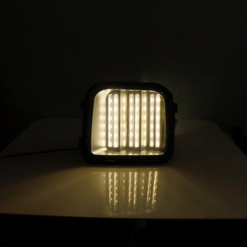 KENRTIR Smoked Lens Switchback White/Amber Sequential LED Lamp Compatible with
