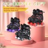 G MGY OLED Boys Roller Skates, 4 Size Adjustable Roller