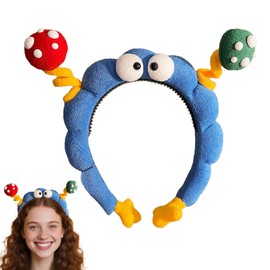 Cute Headbands for Women | Women's Fashion Headbands | Big-Eyed Elastic Hairband Wraps Accessories for Running Sports Workout Gym Makeup Summer