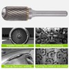 Carbide Burr Rotary File Single Cut Die Grinder Tool for