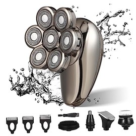 Men Electric Shaver Floating Heads Beard Trimmer Nose Hair Trimmer Facial Cleaning Machine