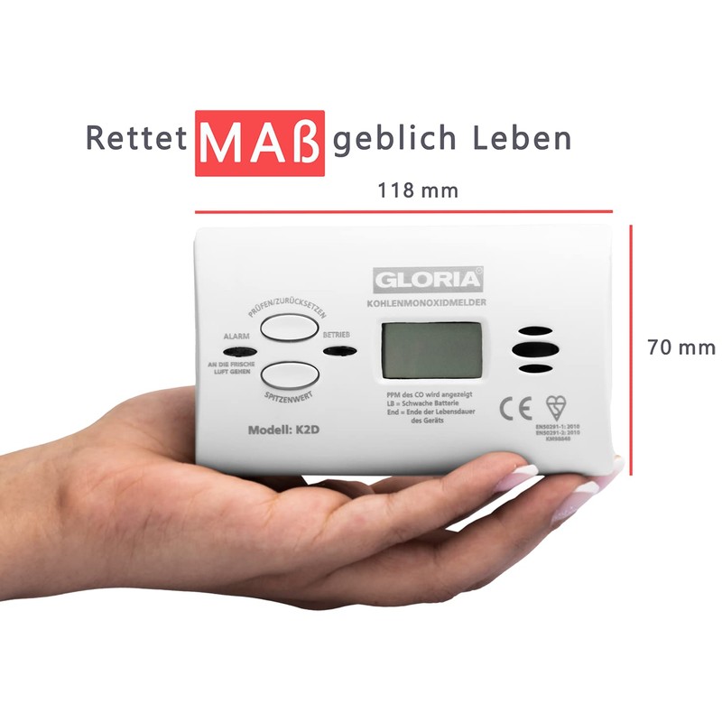 Carbon monoxide detector K2D.