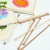 4 Pcs Bead Ended Wooden Rods, Hanging Macrame Dowel Rods,