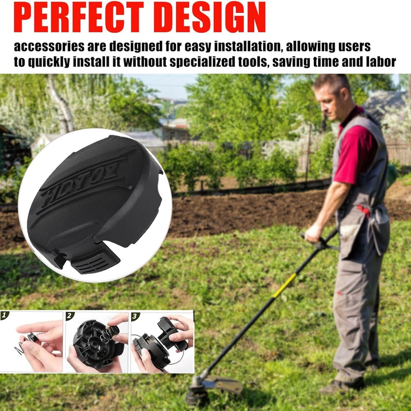 DWO1DT995 & DT20658QZ Replacement Weed Trimmer Head for Dewalt Trimmers