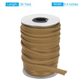 sourcing map Piping Cord Trim 30 Yards 1/2 Inch Piping Tape for Sewing DIY Crafting Fabric Edge Trim Khaki