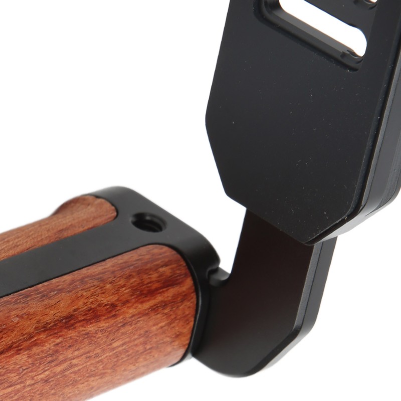 Universal L Shaped Quick Release Wooden Side Handle Stabilizer Quick