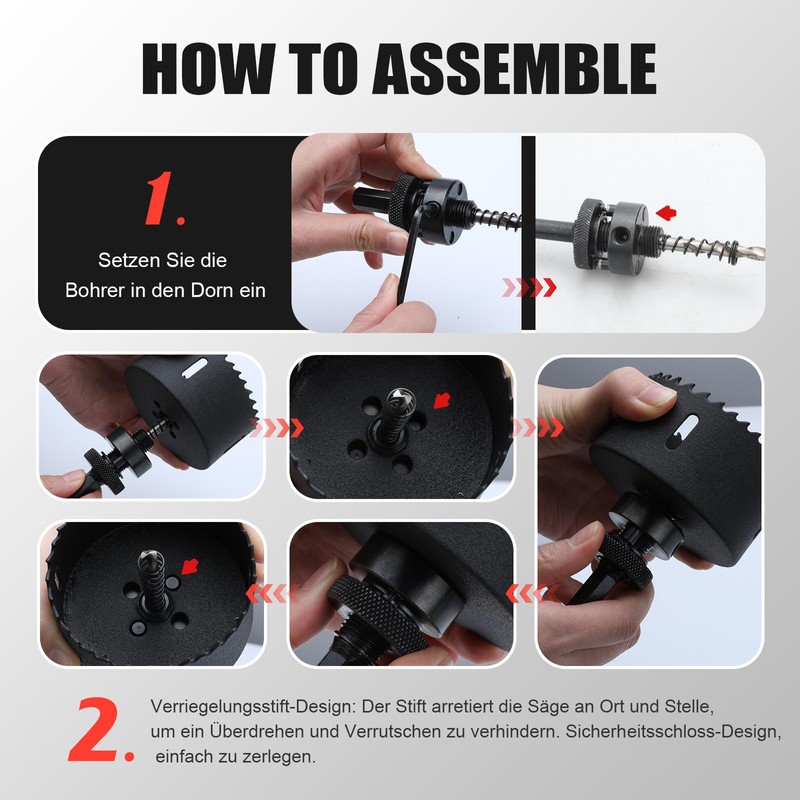 Hole Saw 53 mm, Bi-Metal Hole Saws with SDS Plus