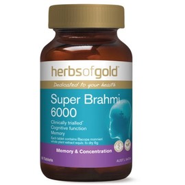 Herbs of Gold Super Brahmi 6000 60tabs Bacopa