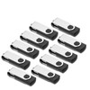 AreTop USB Sticks 16 GB Pack of 10 Rotate Metal