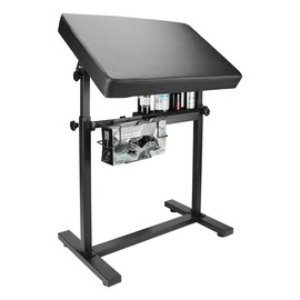 Heavy Duty Tattoo Arm Rest Stand with Thick Eco Leather Pad - Adjustable Height for Tattoo Machine Kit & Accessories - 360° Rotating Base - Ideal for Professional Tattoo Supplies