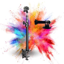 TronicXL Clamp Tripod Camera Tripod Table Tripod Compatible with DJI Osmo GoPro Hero Hero+ 3 4 5 6 7 8 9 10 11 12 13 Session Action Cam Camera Mount Action Camera