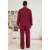 U2SKIIN Mens Button Down Pajamas Set Soft Classic Lapel Sleepwear