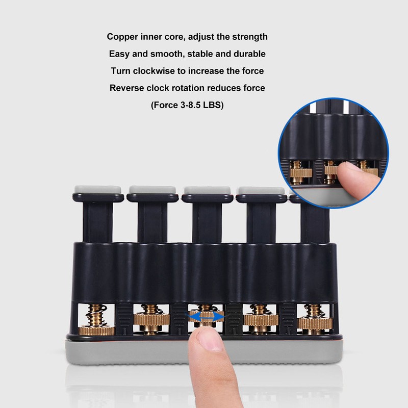 Finger Strengthener 3 to 8.5 Lbs Tension Adjustable Soft Button