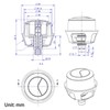 Replacement Toilet Flush Button for Cable Operated Concealed Cistern Luxury