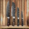 4 Pcs Kitchen Knife Set High Carbon Stainless Steel Damascus
