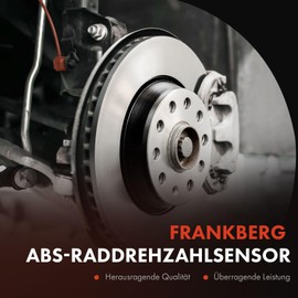 1 x ABS sensor rear axle left for Q3 Alhambra Superb II Yeti Beetle CC E-O-S Golf VI J-e-t-t-a IV P-a-s-s-a-t S-c-i-r-o-c-o S-h-a-r-a-n T-i-g-u-a-n T-o-u-r-a-n 2006-2020 1K0927807A