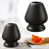 DimyFew Ceramic Matcha Whisk Holder Set for Tea Connoisseurs, Black