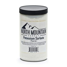 North Mountain Supply Food Grade Potassium Sorbate Stabilizer for Wine, Brewing, and Food Preservation – 1 Pound Jar