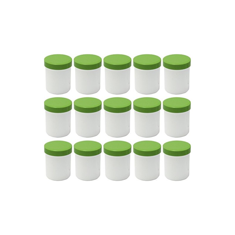 Frühes Forschen 15 Ointment Tins High, 60 ml Capacity, White