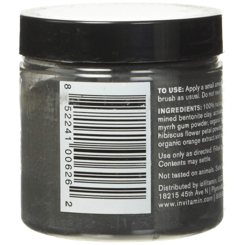 InVitamin Natural Whitening Activated Charcoal Powder for Teeth and Gums