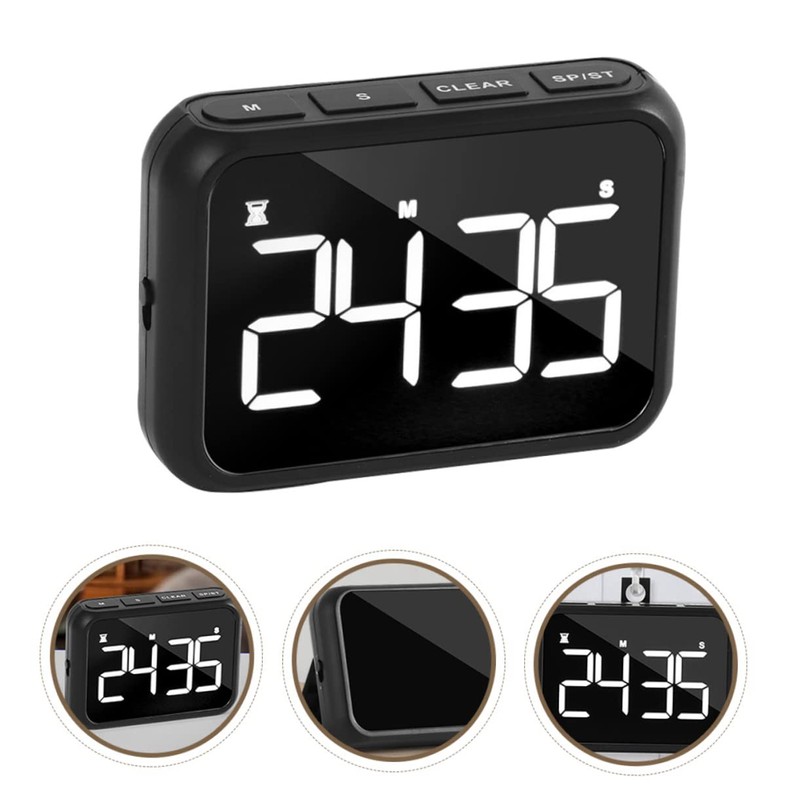 LIFKOME LED Digital Kitchen Timer with Large Display Magnetic Stand