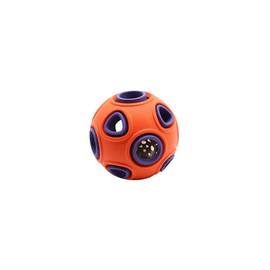 WishLotus Dog Ball Toy, Dog Interactive Toy with Ring Bell Squeak Toys Dogs Rubber Bouncy Balls Pet Exercise Game Puzzle Balls to Increase IQ Search & Catch Bite Resistant Chewing Toy