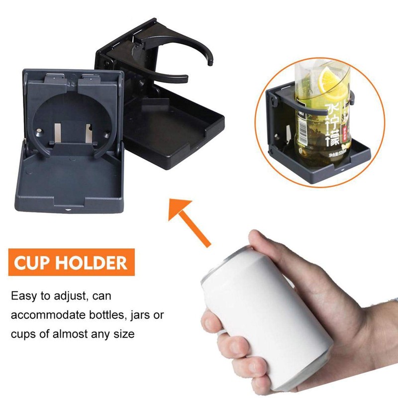 WedFeir 2PCS Adjustable Folding Drink Holder with Screws and Tapes,