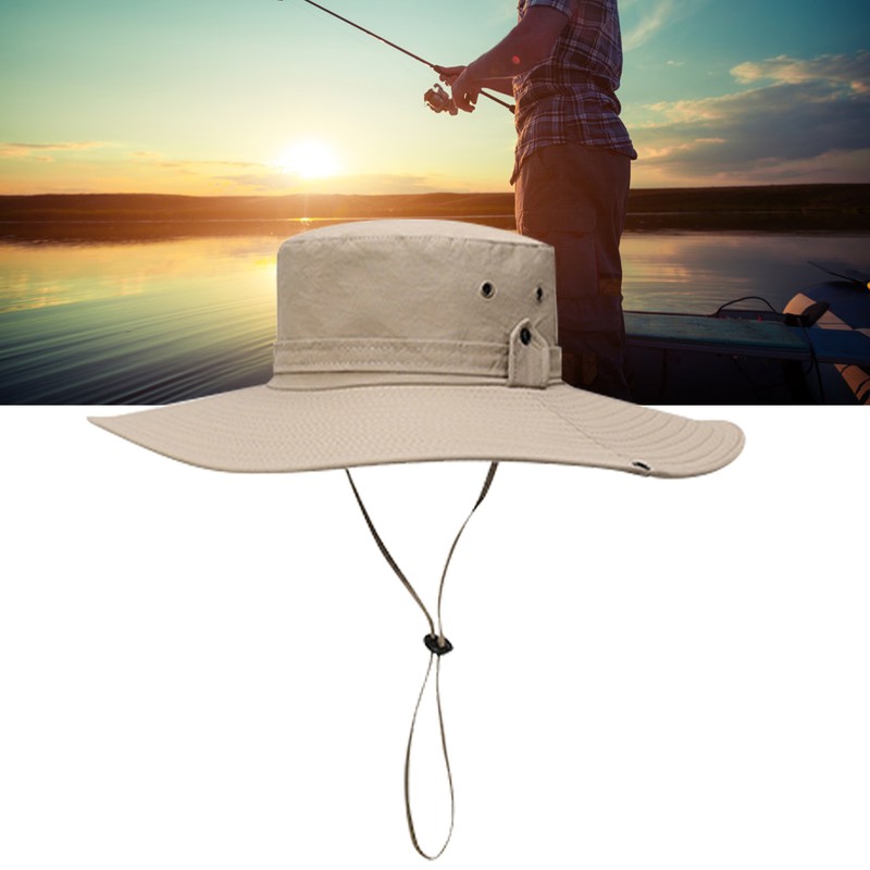 Bucket Hat Wide Brim UPF50+ Breathable Water Repellent with Adjustable