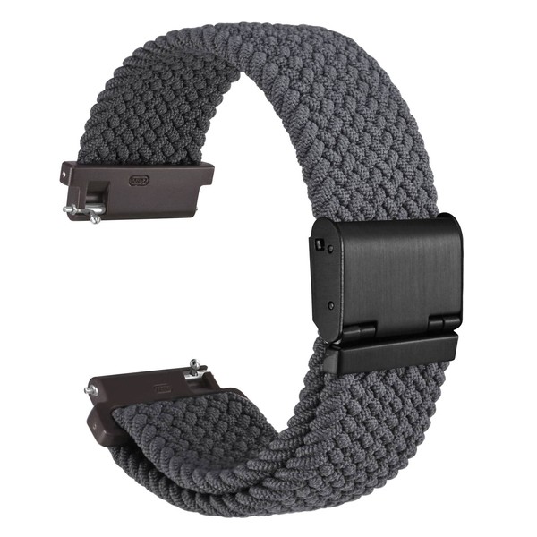 WOCCI Woven Nylon Watch Strap with Adjustable Clasp, Braided Sports