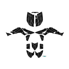Kalair GFX Graphics Kit for Honda TRX 450R (2004-2005) Electron Series Smoke 21 Mil - ATV UTV Custom Racing Graphics Stickers Decals Kit, no-plastics