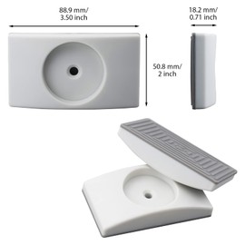 Baby Gate Wall Protector,4 Packs Stair Gate Extension Wall Saver,Black Safety Wall Guard Protector Pads for Pressure Mounted Gate, Door, Babies & Pets Safety.
