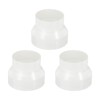 PATIKIL 4" to 3" Duct Reducer, 3 Pack ABS Ducting