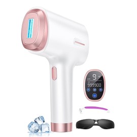 Depiladora Laser Ipl para Mujeres y Hombres | Tecnología de Enfriamiento a 45°F | Energía de 21J | Reducción del Vello del 96% | Uso Profesional en Casa