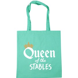 Hippowarehouse Queen of the Stables Horse Riding Tote Shopping Gym Beach Bag 42cm x38cm, 10 litres