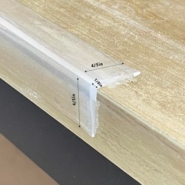 Edge Protector 100% Silicone, Baby Proofing Corners Clear Guards, Pre-Tape Adhesive Soft for Kids Safety, Child Table Cabinets Furniture Bumper (0.8x0.8in(Width), 12 Foot (Pack of 1))