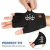 DOVAVA Fingerless Gloves for Men,Thermal Winter Touchscreen Kint Gloves for