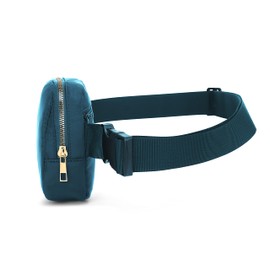 Riñoneras impermeables para mujer, mini riñonera para niños, riñoneras para mujer, riñoneras para mujer, impermeable, bolsa cruzada de moda con correa ajustable, Azul