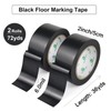 BOMEI PACK Black Floor Marking Tape, Safety Hazard Tape for