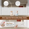 Miumoon 200 inch Retractable Baby Gates 37 inch Tall, Retractable