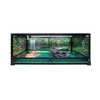 Carolina Custom Cages Reptile Habitat Background; Rain Forest, Waterfall, Red