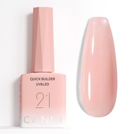 CANNI Quick Builder Nail Gel for Nails – 9ML Nude Pink Soak-Off Nail Strengthening Gel for Apex Building DIY UV LED Manicure
