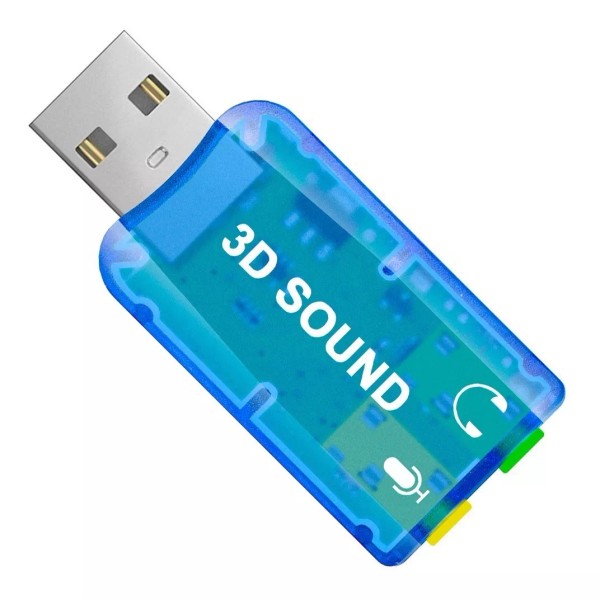 Mercader Digital Tarjeta De Sonido Usb 5.1 Canales Audio 3d
